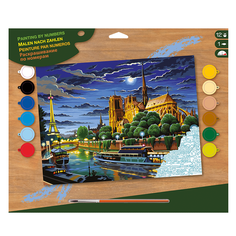 Peinture par Numero Adulte Enfant,Kits de Peinture et D'artisanat pour Peinture par Numero Adulte Enfant,Kits de Peinture et D'artisanat pour