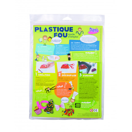 ZMDMAH - 25 Feuilles Plastique Fou A4 Pour Créer Vos Bijoux & Décorations - Plastique Magique à Cuire Au Four - 0,2 Mm Transparent - Activité Manuelle Enfants & DIY Créatif